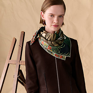 Tyger Tyger scarf 70 - Brown | Hermès Mainland China